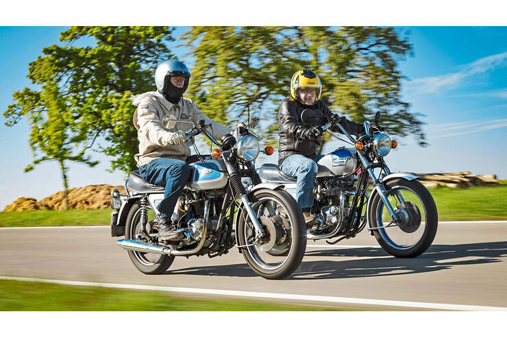 Motorrad-Reifen datiert